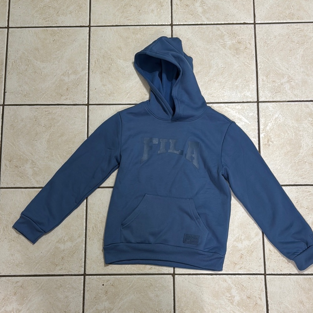 FILA Boy’s Blue Hoodie - Size 10-12. Great condition like new no tags